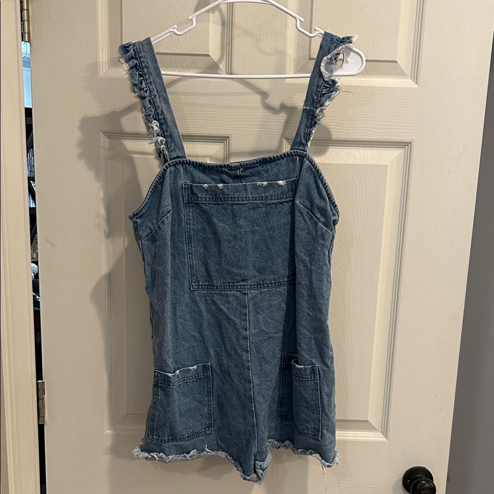 Denim Overall shorts